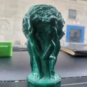 Green Sculpted Vase